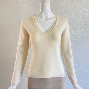 AGNONA ivory V neck Sweater